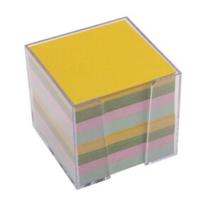 Alternative view of Note Cube i box  pastel farve mix