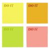 Sticky notes 75x75mm DO IT mix color