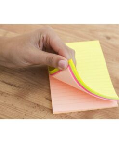 Alternative view of Sticky notes 98x150mm neon mix