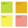 Sticky notes 75x75mm CALL mix color