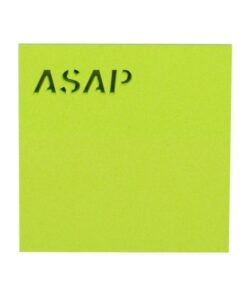 Sticky notes 75x75mm ASAP green