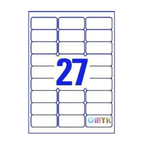 Universal label A4 70 x32 27*etiket
