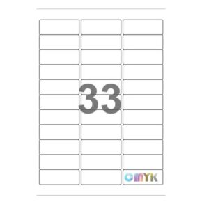 Universal label A4 70 x26 33*etiket