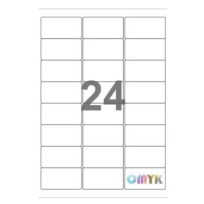 Universal label A4 64,6 x33,8 24*etiket