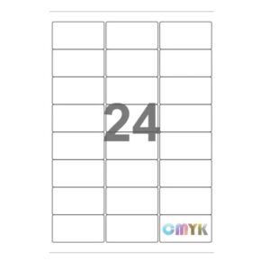 Universal label A4 64,6 x33,8 24*etiket