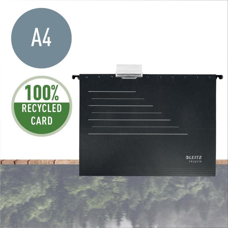 Hængemappe recycle A4 sort - Billede 6
