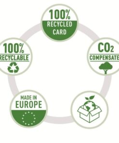 Alternative view of Elastikmappe recycle karton A4 gul