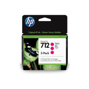 HP Ink 3ED78A / 712 3-Pack Magenta