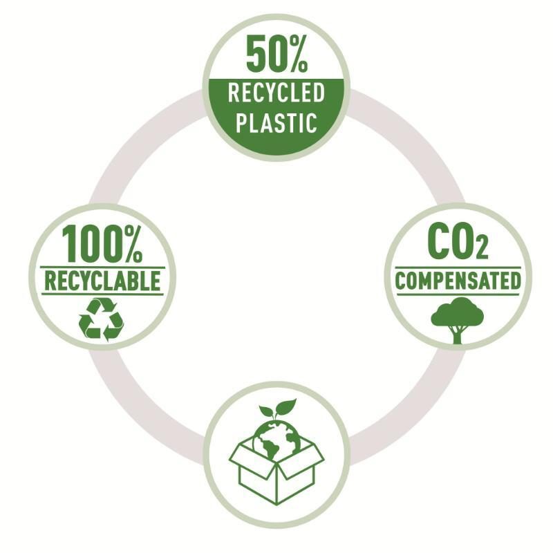 Hulapparat recycle 2-huls til10 ark sort - Billede 2