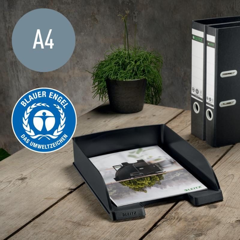 Brevbakke recycle stabelbar A4 sort - Billede 3