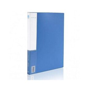 A4 plast mappe med stål klemme Blå