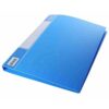 A4 plast mappe med stål klemme Blå