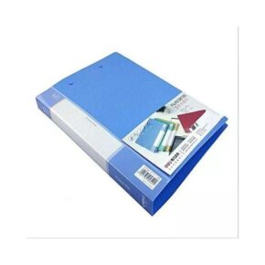 A4 plast mappe med stål klemme Blå