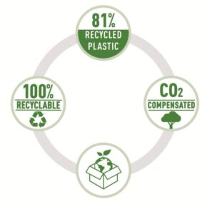 Alternative view of Hæftemaskine recycle til10 ark blå