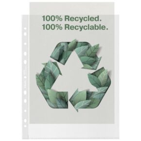Lomme recycled 100my PP præg A4 maxi