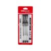 Gel penne 0,5mm sort 3 stk pakning
