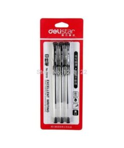 Gel penne 0,5mm sort 3 stk pakning