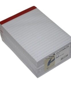 Telefonblok A5 - Sidelimet - Linjer