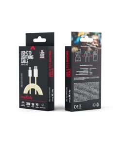 maXlife 1m 20W USB-C Lightning PD Kabel