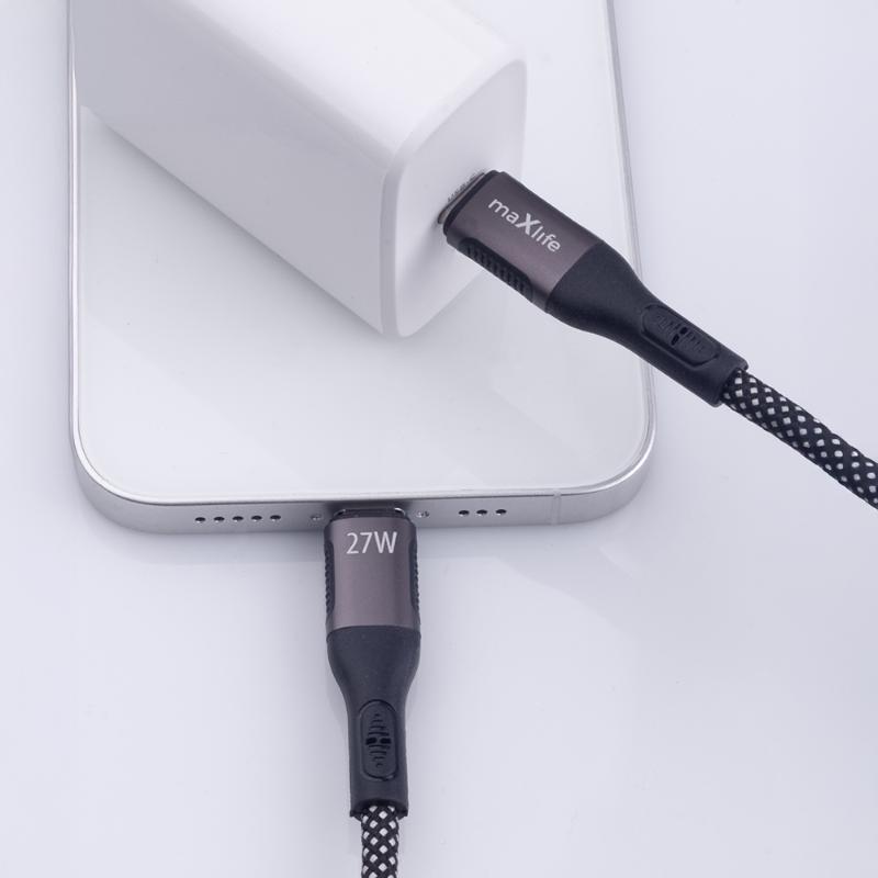 maXlife 27W USB-C/Lightning magnetic kab - Billede 3