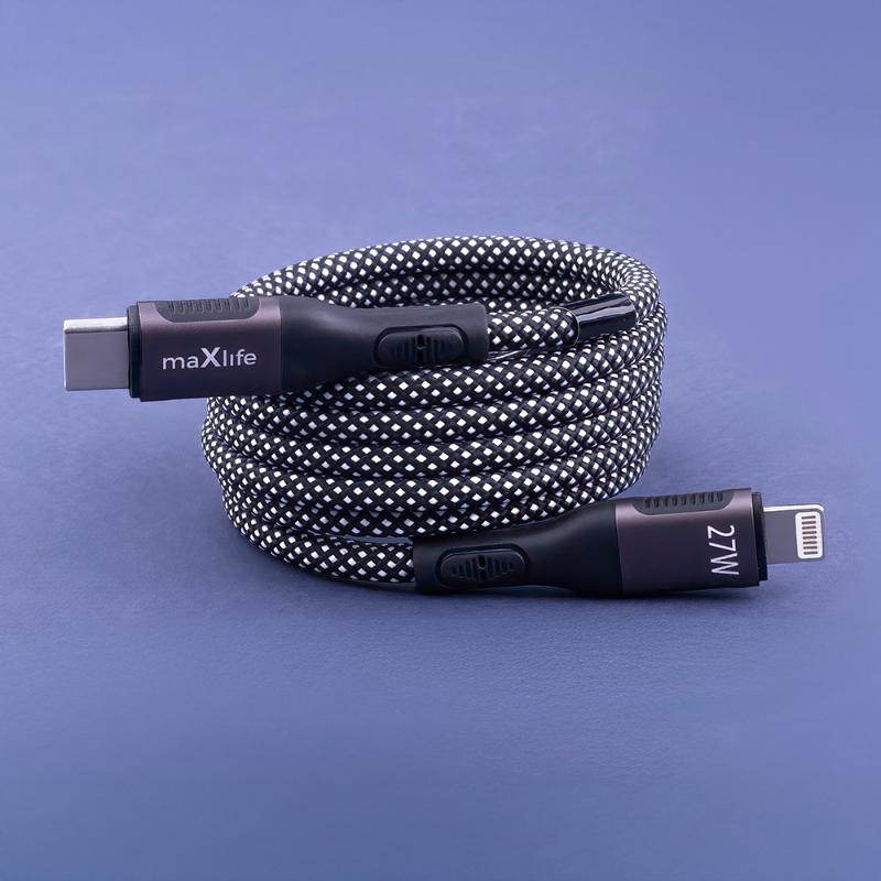 maXlife 27W USB-C/Lightning magnetic kab - Billede 7
