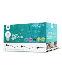 LED Lyskæde 12m+10Bulbs G45