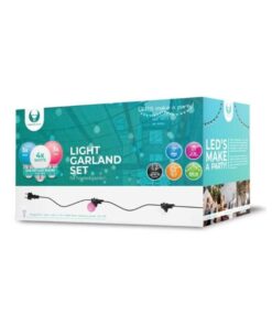 LED Lyskæde 12m+10Bulbs G45