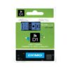 Dymo Ribbon S0720560 / 45016 Black on Blue