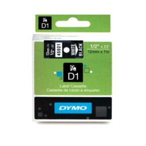 Dymo Ribbon S0720610 / 45021 White on Black