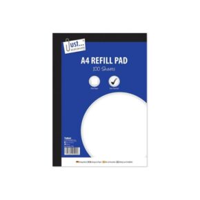 Blok A4 sidebundet 100 ark hvid