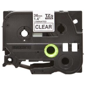 Alternative view of Brother Ribbon TZE161 / TZE-161 Black on transparent