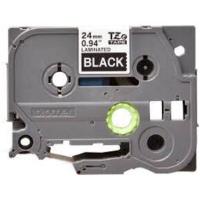 Alternative view of Brother Ribbon TZE355 / TZE-355 White on Black